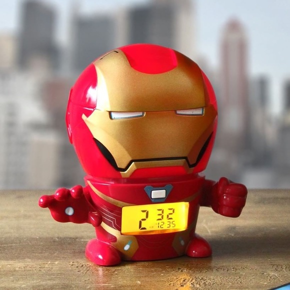 MARVEL Avengers IronMan Night Light Alarm Clock